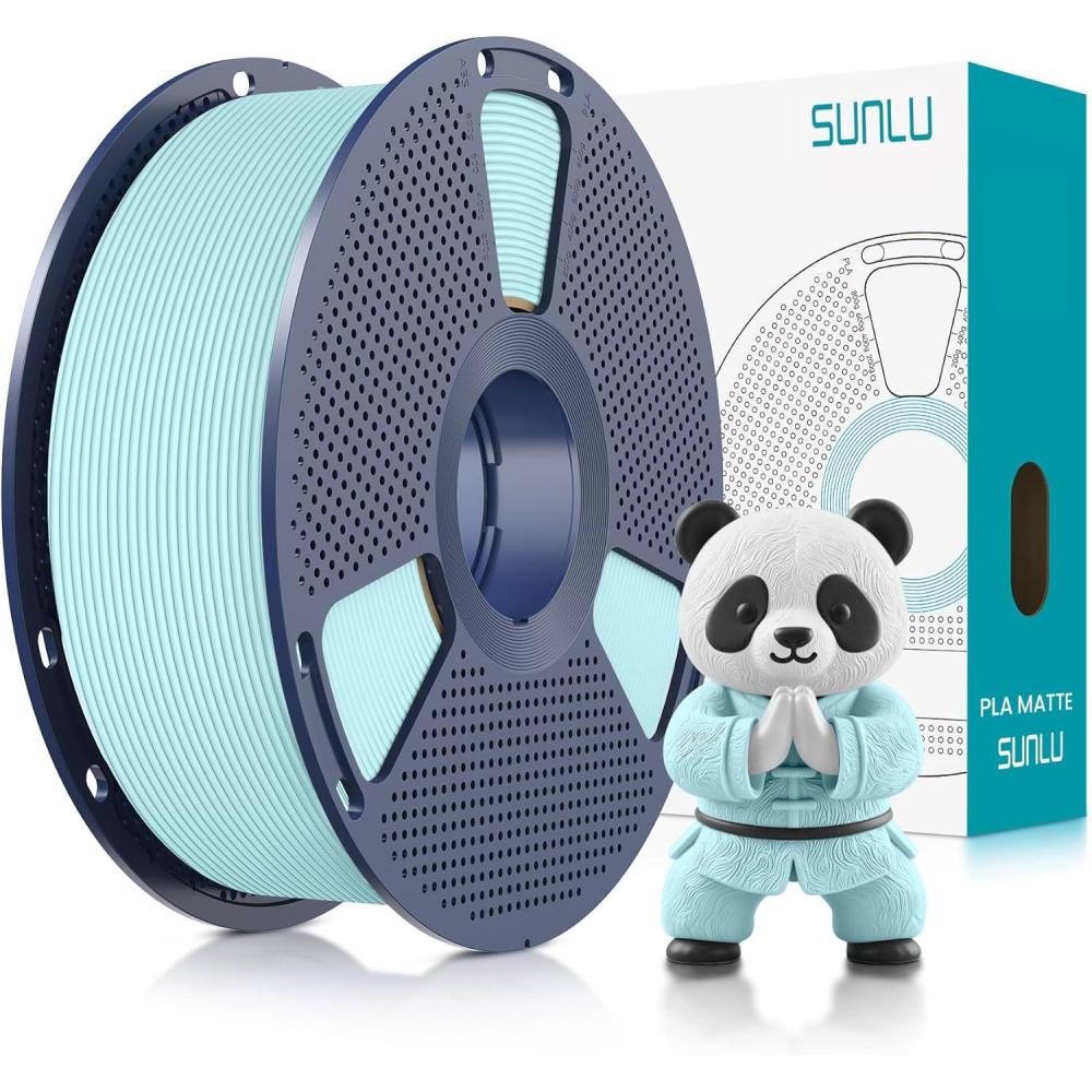 imageSUNLU Dual Color Matte PLA Filament 175mm Matte 3D Printer PLA Filament PLA Filament 1kg Spool 22lbs Dimensional Accuracy  002mm Orange Red1kg Pla Baby Blue