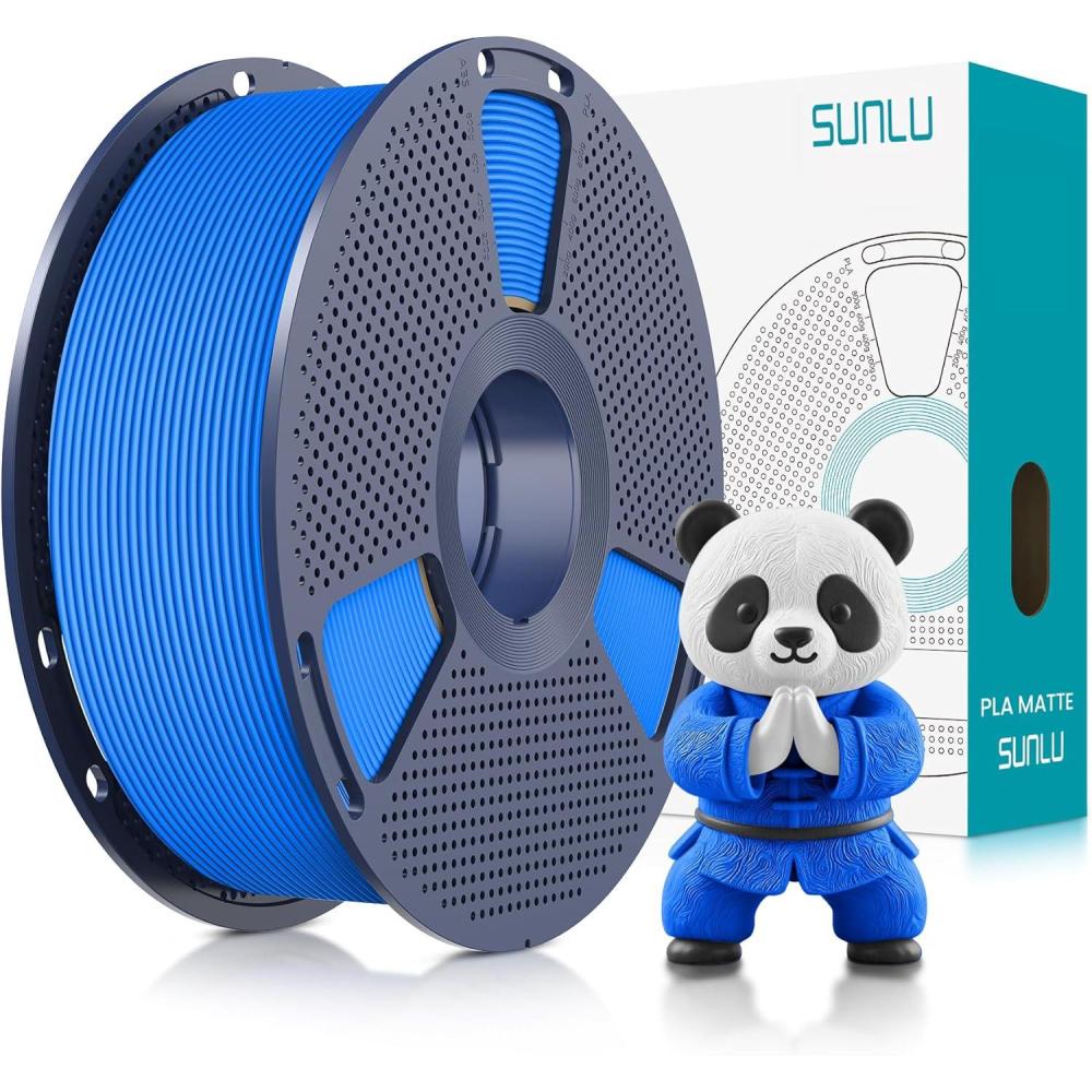 imageSUNLU Dual Color Matte PLA Filament 175mm Matte 3D Printer PLA Filament PLA Filament 1kg Spool 22lbs Dimensional Accuracy  002mm Orange Red1kg Pla Blue