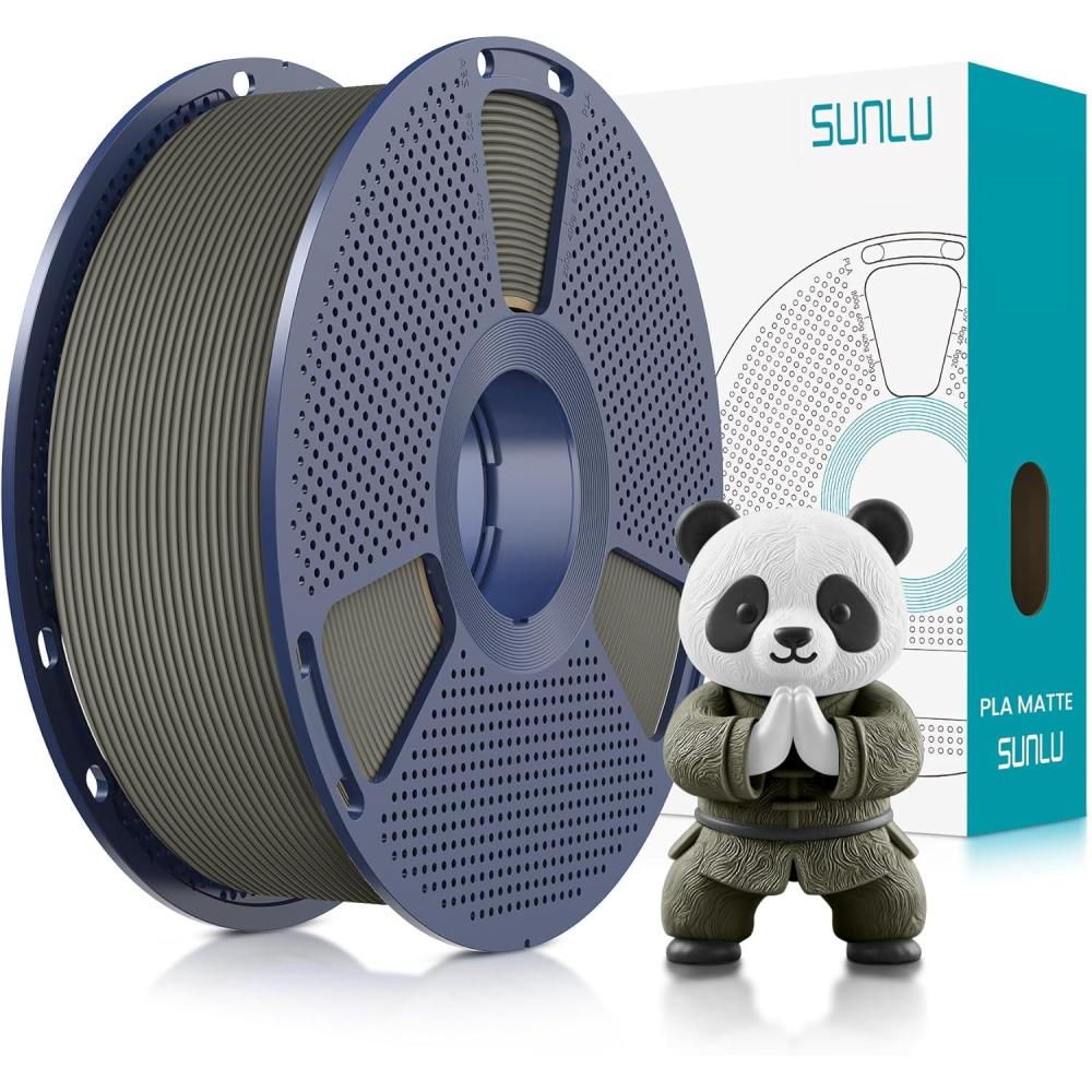 imageSUNLU Dual Color Matte PLA Filament 175mm Matte 3D Printer PLA Filament PLA Filament 1kg Spool 22lbs Dimensional Accuracy  002mm Orange Red1kg Pla Clay