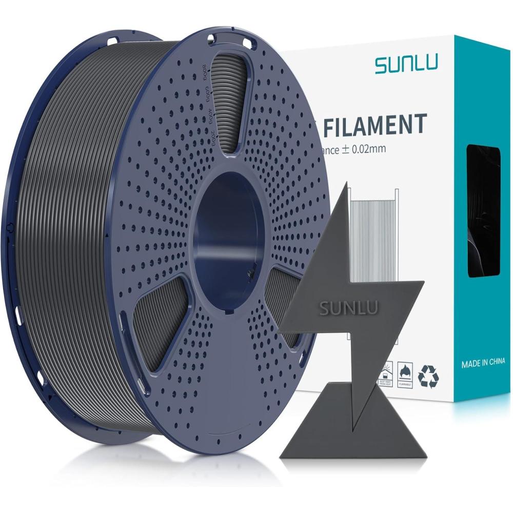 imageSUNLU High Speed 175mm PLA Filament 1KG Red 30600mms Print Range 1KG1kg Grey