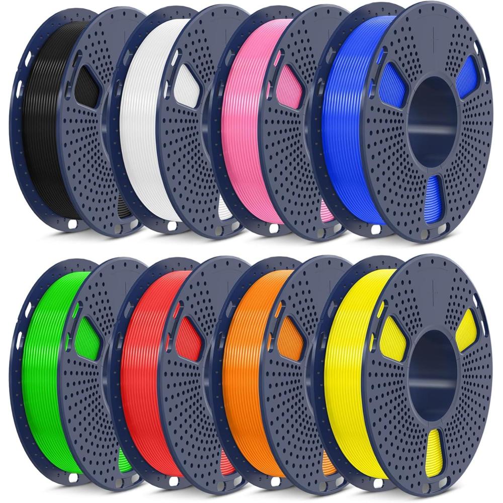 imageSUNLU High Speed 175mm PLA Filament 1KG Red 30600mms Print Range 1KG2kg Blackwhitegreenredorangeyellowpinkblue