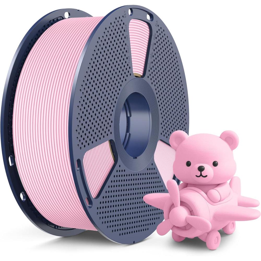 imageSUNLU High Speed Matte PLA Filament Up to 600mms Fast 3D Printer Filament Smooth Matte PLA Filament Fits Most FDM 3D Printers 1KG Reusable Spool Matte Sunny Orange1kg Matte Sakura Pink