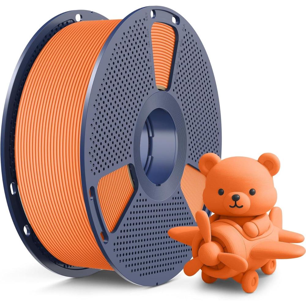 imageSUNLU High Speed Matte PLA Filament Up to 600mms Fast 3D Printer Filament Smooth Matte PLA Filament Fits Most FDM 3D Printers 1KG Reusable Spool Matte Sunny Orange1kg Matte Sunny Orange