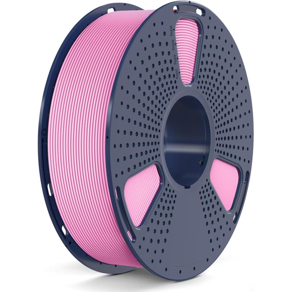 imageSUNLU High Speed PETG 3D Filament 175mm 30mms  600mms Print Range High Flow Speedy 3D Printer Filament Fit Most FDM Printers Dimensional Accuracy  002mm 1kg Spool Black1kg Pink