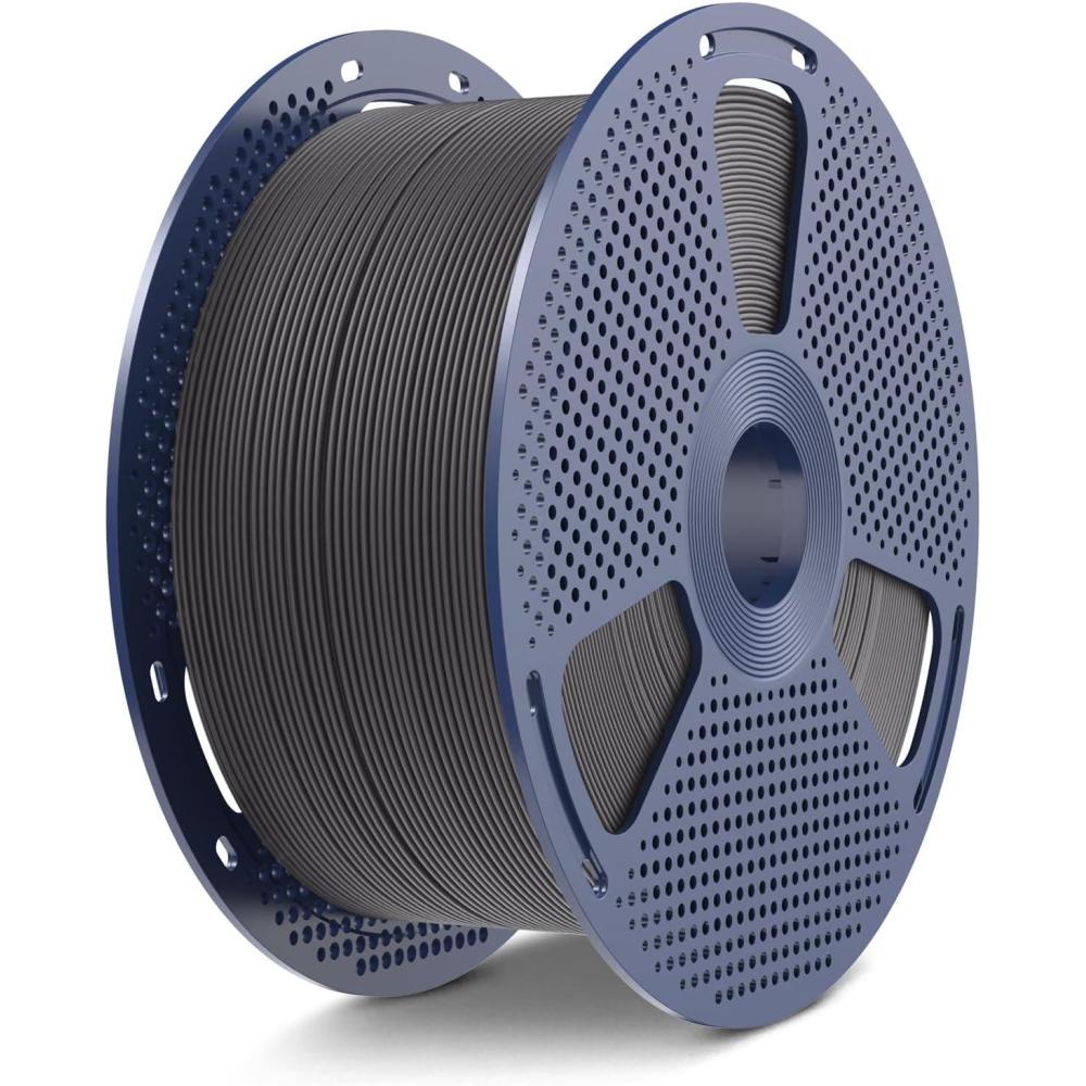 imageSUNLU High Speed PETG 3D Filament 175mm 30mms  600mms Print Range High Flow Speedy 3D Printer Filament Fit Most FDM Printers Dimensional Accuracy  002mm 1kg Spool Black5kg Grey