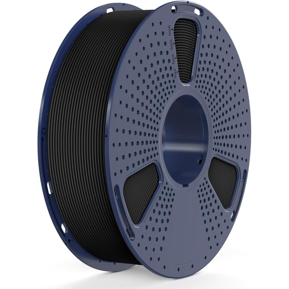 imageSUNLU High Speed PETG 3D Filament 175mm 30mms  600mms Print Range High Flow Speedy 3D Printer Filament Fit Most FDM Printers Dimensional Accuracy  002mm 1kg Spool Black1000g Black