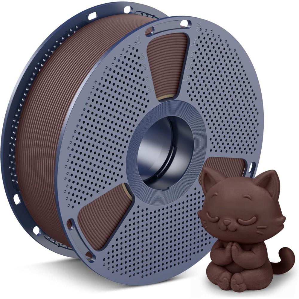 imageSUNLU High Speed PLA Classic 3D Filament 175mm600mms High Toughness PLA FilamentMatte Texture NoTanglingFit Most FDM Printers Dimensional Accuracy  002mm 1kg SpoolChocolate1kg Chocolate