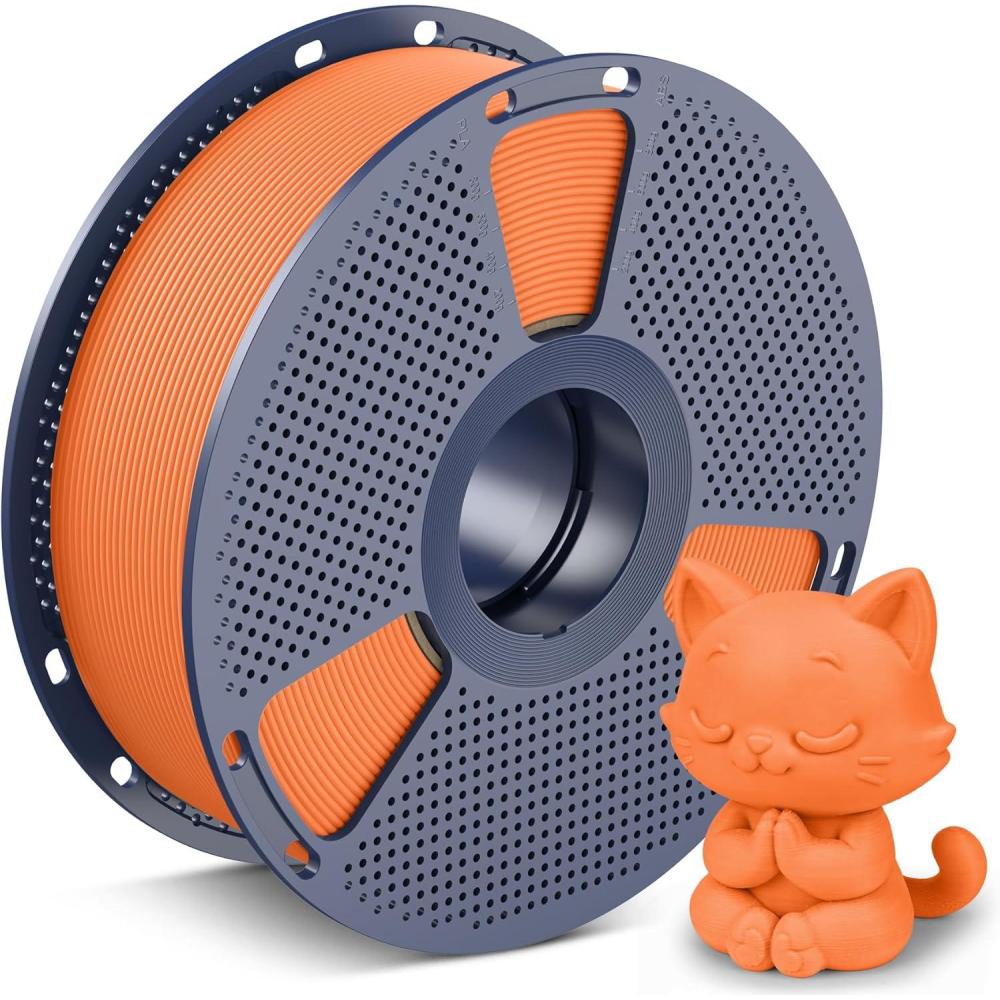 imageSUNLU High Speed PLA Classic 3D Filament 175mm600mms High Toughness PLA FilamentMatte Texture NoTanglingFit Most FDM Printers Dimensional Accuracy  002mm 1kg SpoolChocolate1kg Sunny Orange
