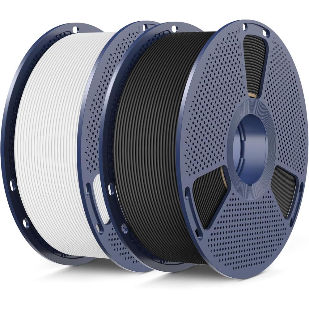 imageSUNLU High Speed PLA Classic 3D Filament 175mm600mms High Toughness PLA FilamentMatte Texture NoTanglingFit Most FDM Printers Dimensional Accuracy  002mm 1kg SpoolChocolate2000g Blackwhite