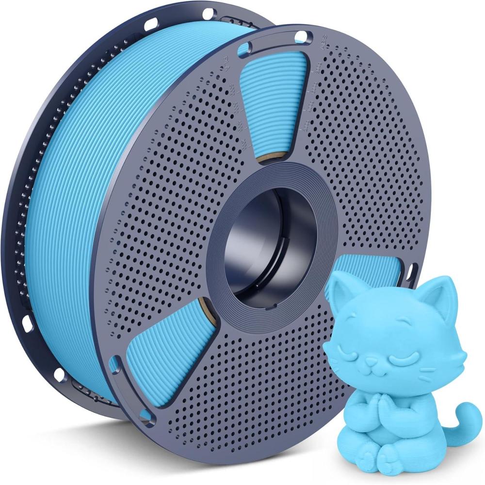 imageSUNLU High Speed PLA Classic 3D Filament 175mm600mms High Toughness PLA FilamentMatte Texture NoTanglingFit Most FDM Printers Dimensional Accuracy  002mm 1kg SpoolChocolate1kg Sky Blue