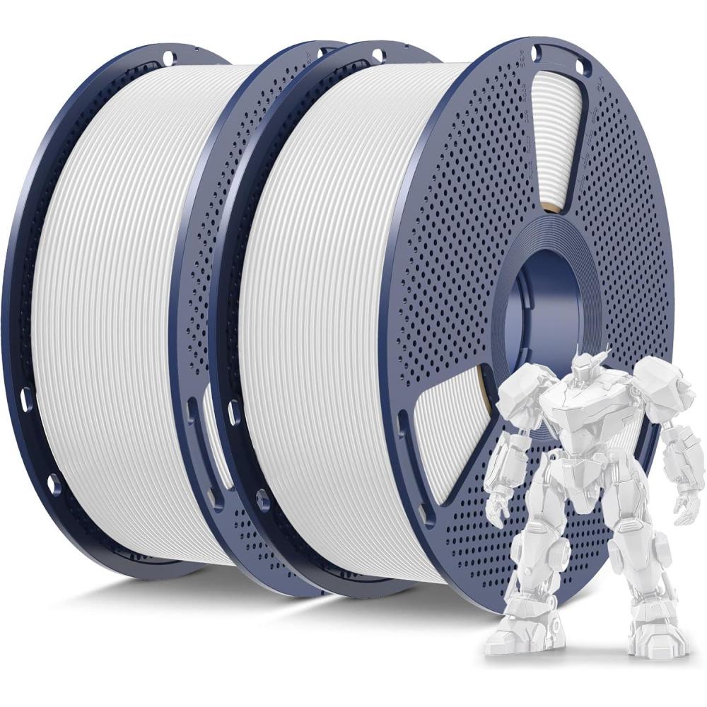 imageSUNLU PETG Filament 175mmStrong 3D Printer FilamentUltraLow StringingExceptional Layer Adhesion ampamp High ToughnessDimensional Accuracy  002 mmFit Most FDM 3D Printers1kg SpoolBlack2000g Whitewhite