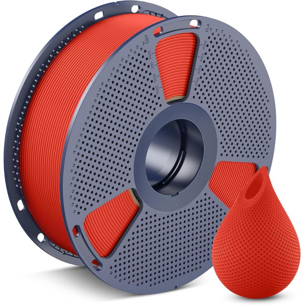 imageSUNLU PETG Filament 175mmStrong 3D Printer FilamentUltraLow StringingExceptional Layer Adhesion ampamp High ToughnessDimensional Accuracy  002 mmFit Most FDM 3D Printers1kg SpoolBlack1kg Red