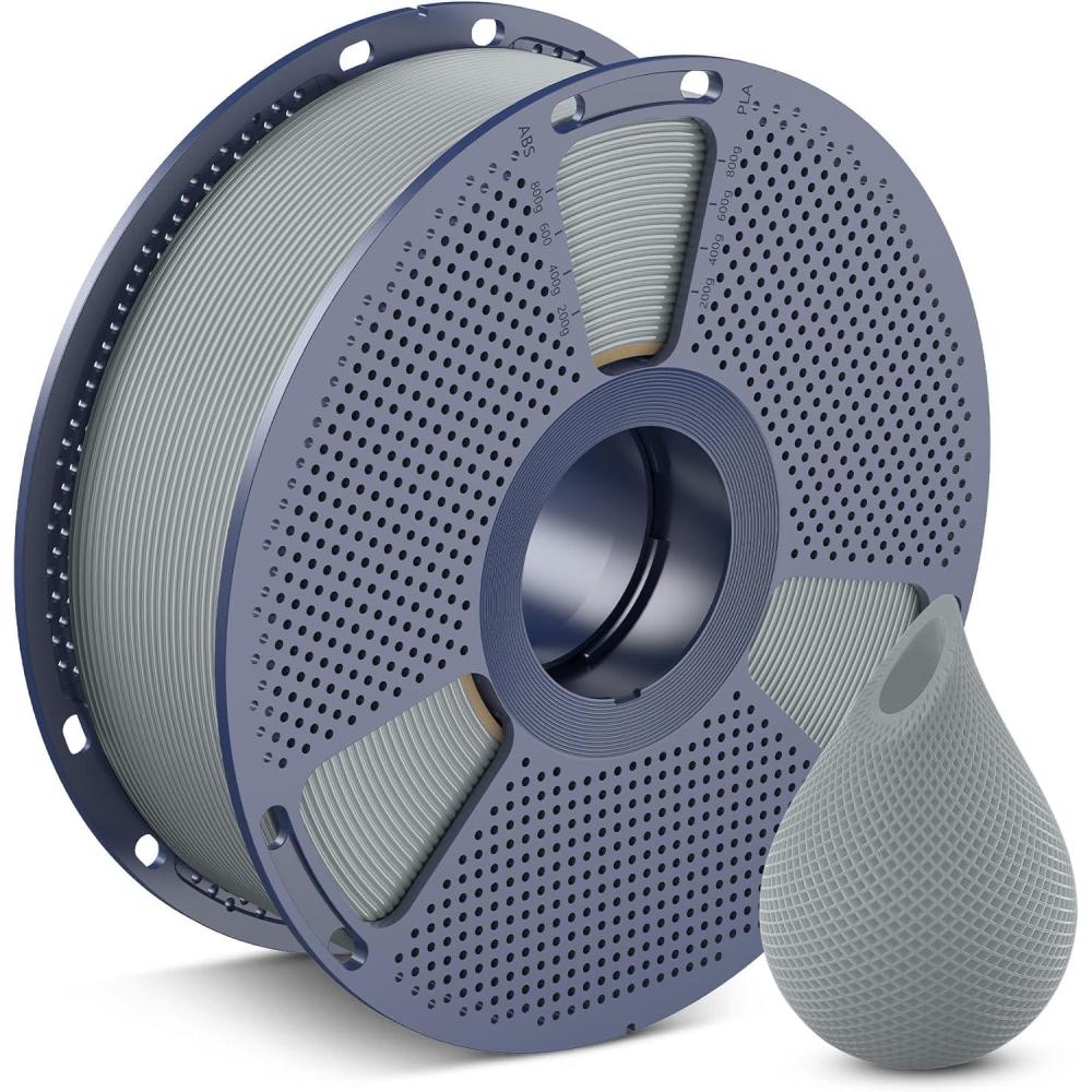 imageSUNLU PETG Filament 175mmStrong 3D Printer FilamentUltraLow StringingExceptional Layer Adhesion ampamp High ToughnessDimensional Accuracy  002 mmFit Most FDM 3D Printers1kg SpoolBlack1000ggrey