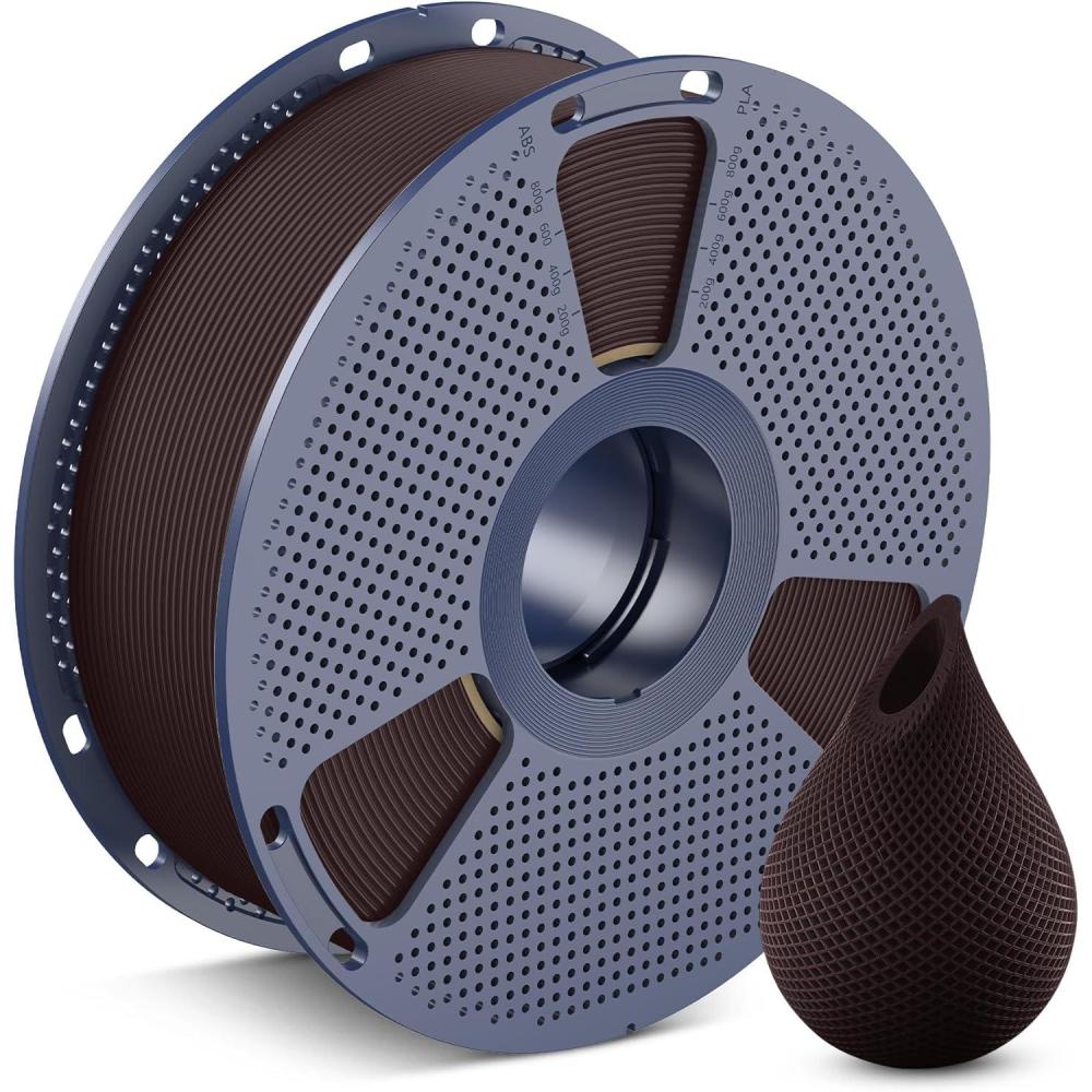 imageSUNLU PETG Filament 175mmStrong 3D Printer FilamentUltraLow StringingExceptional Layer Adhesion ampamp High ToughnessDimensional Accuracy  002 mmFit Most FDM 3D Printers1kg SpoolBlack1000g Roasted Chestnut