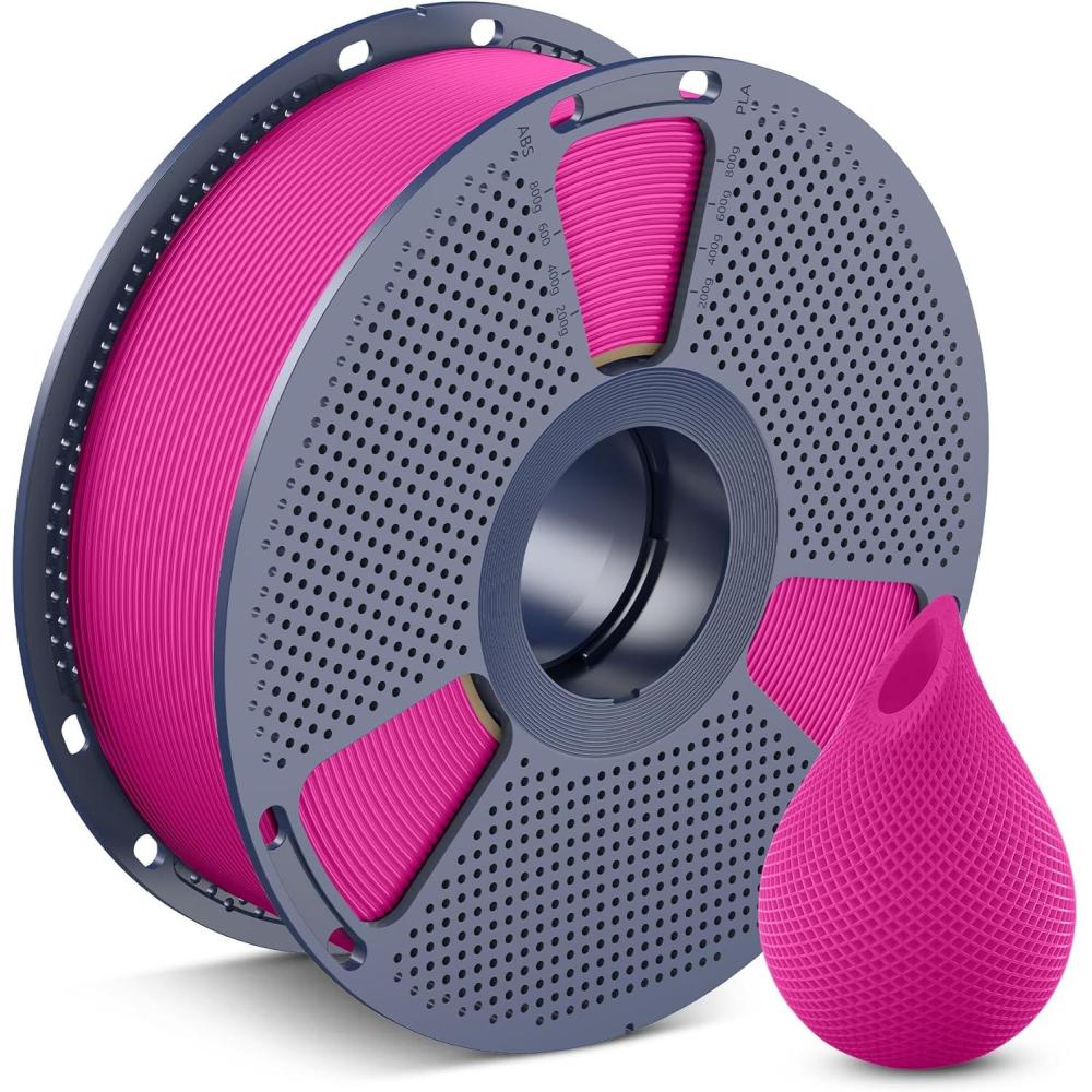 imageSUNLU PETG Filament 175mmStrong 3D Printer FilamentUltraLow StringingExceptional Layer Adhesion ampamp High ToughnessDimensional Accuracy  002 mmFit Most FDM 3D Printers1kg SpoolBlack1kg Magenta