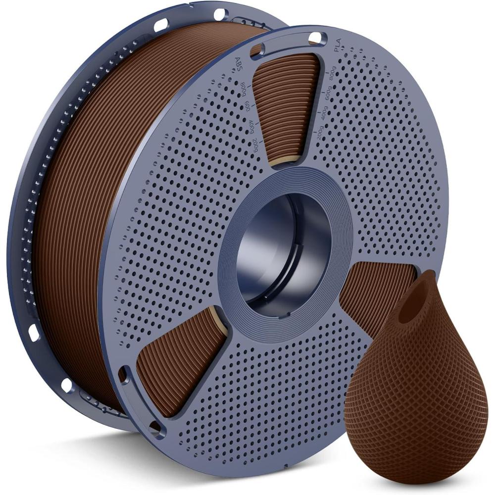 imageSUNLU PETG Filament 175mmStrong 3D Printer FilamentUltraLow StringingExceptional Layer Adhesion ampamp High ToughnessDimensional Accuracy  002 mmFit Most FDM 3D Printers1kg SpoolBlack1kg Coffee Brown