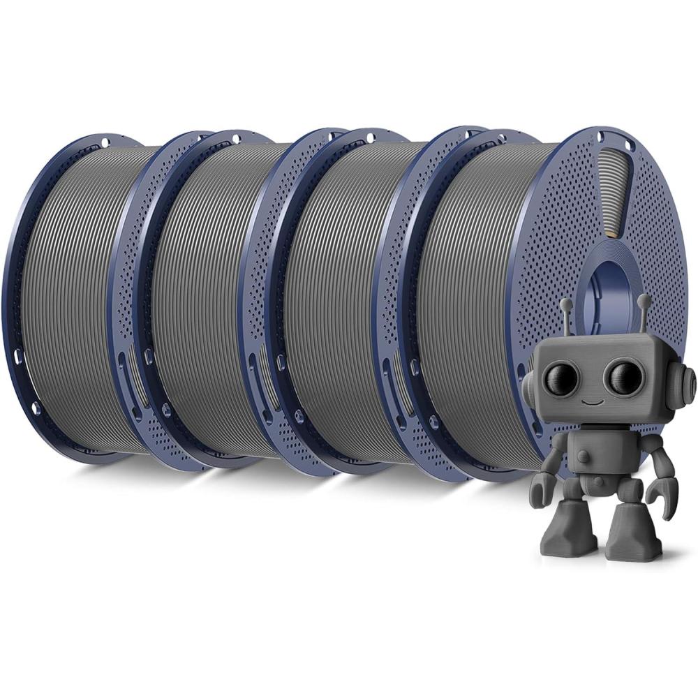 imageSUNLU PLA Filament 175mm Black 5KG Neatly Wound PLA Meta 3D Printing Filament Tougher and Fast Printing Dimensional Accuracy  002 mm 5KG Spool11lbs Fits for Most FDM 3D Printers1kg4 Greygreygreygrey