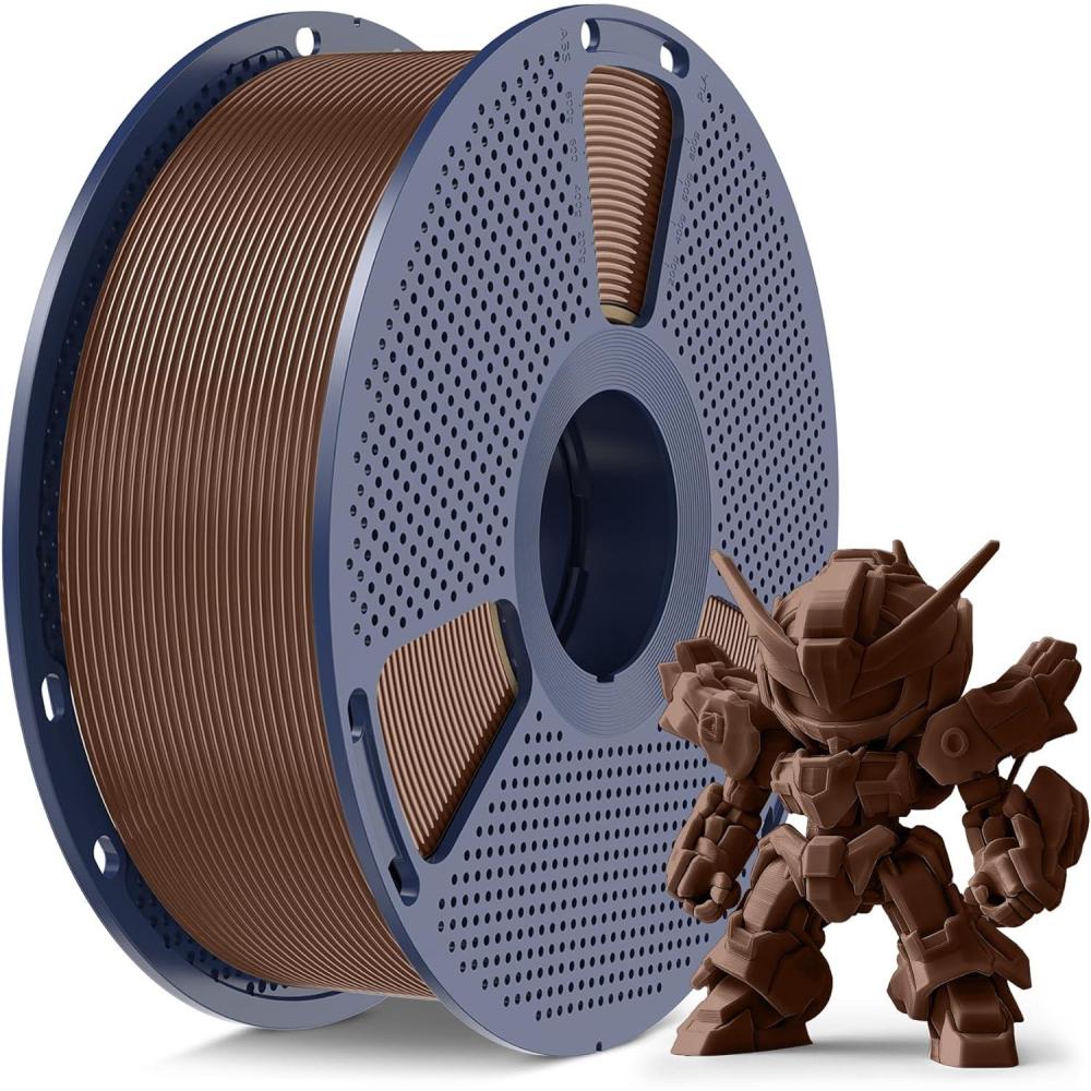 imageSUNLU PLA Filament 175mm Black 5KG Neatly Wound PLA Meta 3D Printing Filament Tougher and Fast Printing Dimensional Accuracy  002 mm 5KG Spool11lbs Fits for Most FDM 3D Printers1kg Chocolate