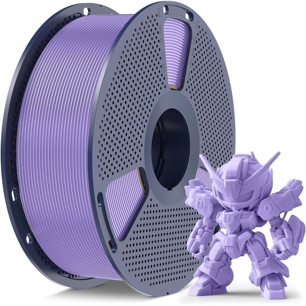 imageSUNLU PLA Filament 175mm Black 5KG Neatly Wound PLA Meta 3D Printing Filament Tougher and Fast Printing Dimensional Accuracy  002 mm 5KG Spool11lbs Fits for Most FDM 3D Printers1kg Taro Purple