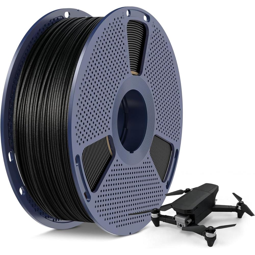 imageSUNLU Silk PLA Filament 175mm Neatly Wound Shiny PLA 3D Printer Filament Dimensional Accuracy  002mm Fit Most 3D Printers Good Vacuum Packaging 1kg Spool22lbs 330 Meters Silky SilverStrong Carbon Fiber