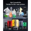 imageSUNLU 1000G ABS Like Resin for 3D Printer 405nm UV Curing Photopolymer Rapid 3D Resin for 2K 4K 6K 8K LCDDLPSLA 3D Printers NonBrittle ampamp High Precision ampamp Low Shrinkage 1KG Grey2KG Clear Blue