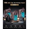 imageSUNLU 3000G ABS Like Resin for 3D Printer 405nm UV Curing Photopolymer Rapid 3D Resin for 2K 4K 6K 8K LCDDLPSLA 3D Printers NonBrittle ampamp High Precision ampamp Low Shrinkage 3KG Dark GreyHigh Precision 14K ABSLIKE Resin 3kg Grey
