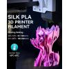 imageSUNLU 3D Printer Filament Bundle PLA Silk Rainbow Filament Multicolor Fast Color Change Each 8 Meters Individually Vacuum Packed 250g Spool 8 Rolls 2kg Total 6 Silk RainbowLight GoldSilver1kg Pla Silk Watermelon Red