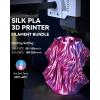 imageSUNLU 3D Printer Filament Bundle PLA Silk Rainbow Filament Multicolor Fast Color Change Each 8 Meters Individually Vacuum Packed 250g Spool 8 Rolls 2kg Total 6 Silk RainbowLight GoldSilverSilk Small Spool  Silk Dual Color5silk Triple Color3