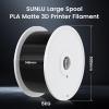 imageSUNLU 3D Printer Filament PLA Matte 175mm 5kg11lbs Large Spool PLA Filament for Big Project Smooth Matte Finish Neatly Wound Filament Fit Most FDM Printer 5KG1 Pack White