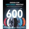 imageSUNLU High Speed PETG 3D Filament 175mm 30mms  600mms Print Range High Flow Speedy 3D Printer Filament Fit Most FDM Printers Dimensional Accuracy  002mm 1kg Spool BlackBlackwhitegreyredorangepinksky Bluegreenyellowblue