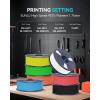 imageSUNLU High Speed PETG 3D Filament 175mm 30mms  600mms Print Range High Flow Speedy 3D Printer Filament Fit Most FDM Printers Dimensional Accuracy  002mm 1kg Spool Black1kg Yellow