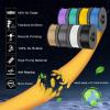 imageSUNLU PLA Filament 175 Bundle Individually Vacuum Packed 2kg in Total 025kg per Spool 8 Pack BlackClear ClearYellowBlueGreenPurpleRedOrange8 Spool Blackwhitebluegreenyellowburlywoodpurplegrey