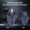imageSUNLU PLA Filament 175mm Black 5KG Neatly Wound PLA Meta 3D Printing Filament Tougher and Fast Printing Dimensional Accuracy  002 mm 5KG Spool11lbs Fits for Most FDM 3D PrintersLarge Spool 3kg Pla Meta Black