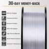 imageSUNLU Silk PLA Filament 175mm Neatly Wound Shiny PLA 3D Printer Filament Dimensional Accuracy  002mm Fit Most 3D Printers Good Vacuum Packaging 1kg Spool22lbs 330 Meters Silky Silver1000g Silk Silver