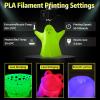 imageSUNLU Silk PLA Filament 175mm Neatly Wound Shiny PLA 3D Printer Filament Dimensional Accuracy  002mm Fit Most 3D Printers Good Vacuum Packaging 1kg Spool22lbs 330 Meters Silky SilverGlow in the Dark  Yellow to Glow Yellow