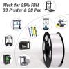 imageSUNLU Silk PLA Filament 175mm Neatly Wound Shiny PLA 3D Printer Filament Dimensional Accuracy  002mm Fit Most 3D Printers Good Vacuum Packaging 1kg Spool22lbs 330 Meters Silky Silver1kg Silk White