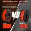 imageSUNLU Silk PLA Filament 175mm Neatly Wound Shiny PLA 3D Printer Filament Dimensional Accuracy  002mm Fit Most 3D Printers Good Vacuum Packaging 1kg Spool22lbs 330 Meters Silky SilverGlow in the Dark  Red to Glow Red