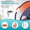 imageSUNLU Silk PLA Filament 175mm Neatly Wound Shiny PLA 3D Printer Filament Dimensional Accuracy  002mm Fit Most 3D Printers Good Vacuum Packaging 1kg Spool22lbs 330 Meters Silky SilverTemperature Color Change Orange