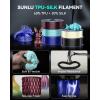 imageSUNLU TPUSilk 3D Printer Filament 98A TPU 175mm Glossy Silk Surface Flexible 1kg 22lbs BlackTpu Silk Cream White