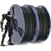 imageSUNLU ABS Filament 175mm 3D Printer Filament Highly Resistant Durable Heat Resistance Excellent Toughness Compatible with 99 FDM 3D Printers 1kg Spool 22lbs Black2000g Abs Blackblack