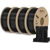 imageSUNLU PETG Filament 175mm 3D Printer Filament 175mm 002mm Fit Most FDM 3D Printer 1KG Cardboard Spool4 Pack 4KG in Total Black PETG