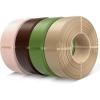 imageSUNLU Refill PETG Filament 175mm PETG Refill 3D Printer Filament Suitable for Bambu Lab Filament and SUNLU Reusable spools 1kg per Spool 4 Pack 4 Colors CMYKWhiteMagentaYellowCyanBeigecoffee Brownolive Greenoak