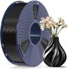 imageSUNLU TPUSilk 3D Printer Filament 98A TPU 175mm Glossy Silk Surface Flexible 1kg 22lbs BlackTpu Silk Black