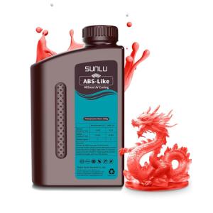 imageSUNLU 1000G ABS Like Resin for 3D Printer 405nm UV Curing Photopolymer Rapid 3D Resin for 2K 4K 6K 8K LCDDLPSLA 3D Printers NonBrittle ampamp High Precision ampamp Low Shrinkage 1KG Grey1kg Clear Red