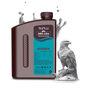 imageSUNLU 1000G ABS Like Resin for 3D Printer 405nm UV Curing Photopolymer Rapid 3D Resin for 2K 4K 6K 8K LCDDLPSLA 3D Printers NonBrittle ampamp High Precision ampamp Low Shrinkage 1KG Grey2000g Grey