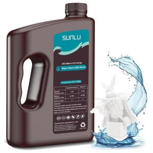 imageSUNLU 1000G ABS Like Resin for 3D Printer 405nm UV Curing Photopolymer Rapid 3D Resin for 2K 4K 6K 8K LCDDLPSLA 3D Printers NonBrittle ampamp High Precision ampamp Low Shrinkage 1KG GreyWaterWash ABS Resin 3KG White