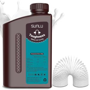 imageSUNLU 1000G ABS Like Resin for 3D Printer 405nm UV Curing Photopolymer Rapid 3D Resin for 2K 4K 6K 8K LCDDLPSLA 3D Printers NonBrittle ampamp High Precision ampamp Low Shrinkage 1KG GreyResin High Toughness 1KG White