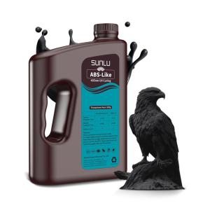 imageSUNLU 3000G ABS Like Resin for 3D Printer 405nm UV Curing Photopolymer Rapid 3D Resin for 2K 4K 6K 8K LCDDLPSLA 3D Printers NonBrittle ampamp High Precision ampamp Low Shrinkage 3KG Dark Grey3KG Black