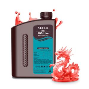 imageSUNLU 3000G ABS Like Resin for 3D Printer 405nm UV Curing Photopolymer Rapid 3D Resin for 2K 4K 6K 8K LCDDLPSLA 3D Printers NonBrittle ampamp High Precision ampamp Low Shrinkage 3KG Dark Grey2KG Clear Red