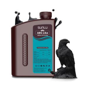 imageSUNLU 3000G ABS Like Resin for 3D Printer 405nm UV Curing Photopolymer Rapid 3D Resin for 2K 4K 6K 8K LCDDLPSLA 3D Printers NonBrittle ampamp High Precision ampamp Low Shrinkage 3KG Dark Grey2kg Black